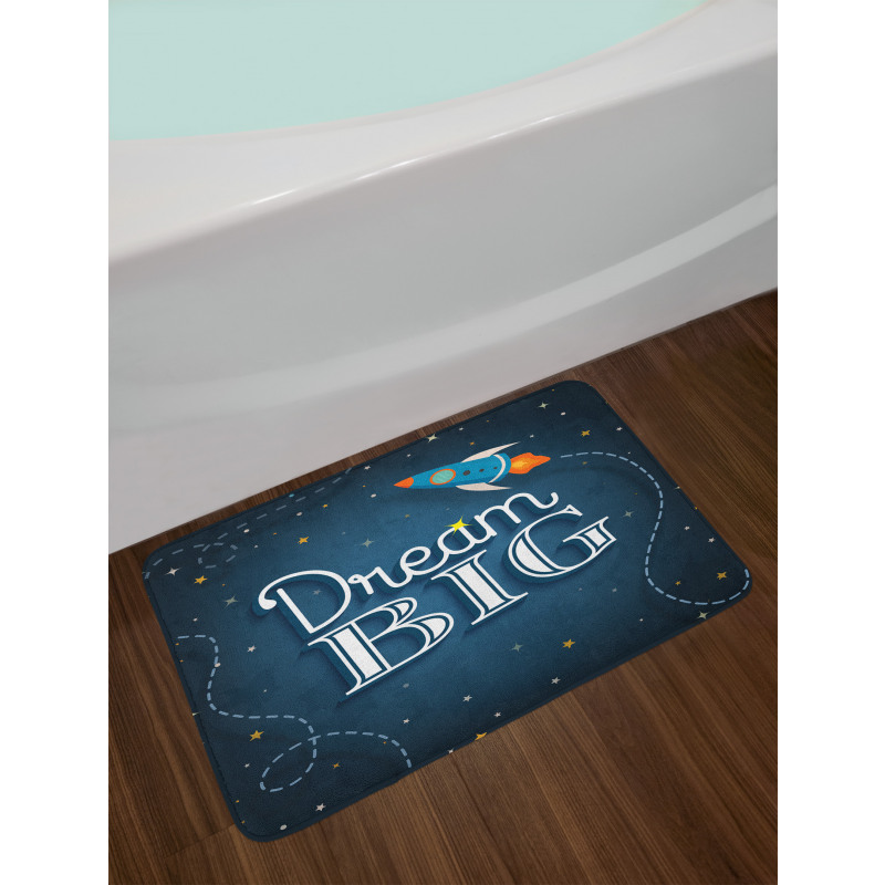 Dream Big Galaxy Space Bath Mat