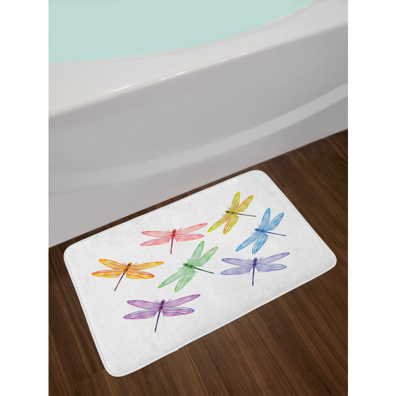 Fantasy Bugs Pattern Bath Mat