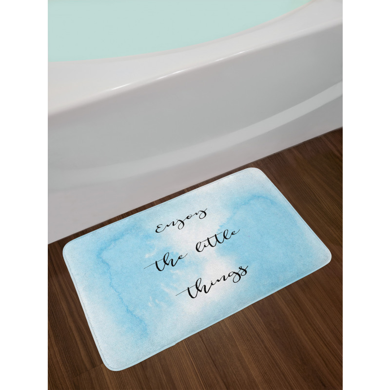 Watercolor Ombre Design Bath Mat