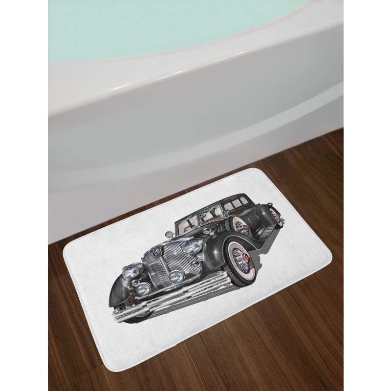 Realistic Classic Car Bath Mat