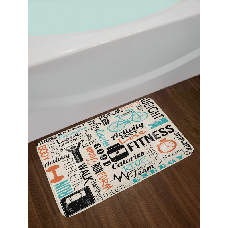 Healthy Life and Sports Bath Mat