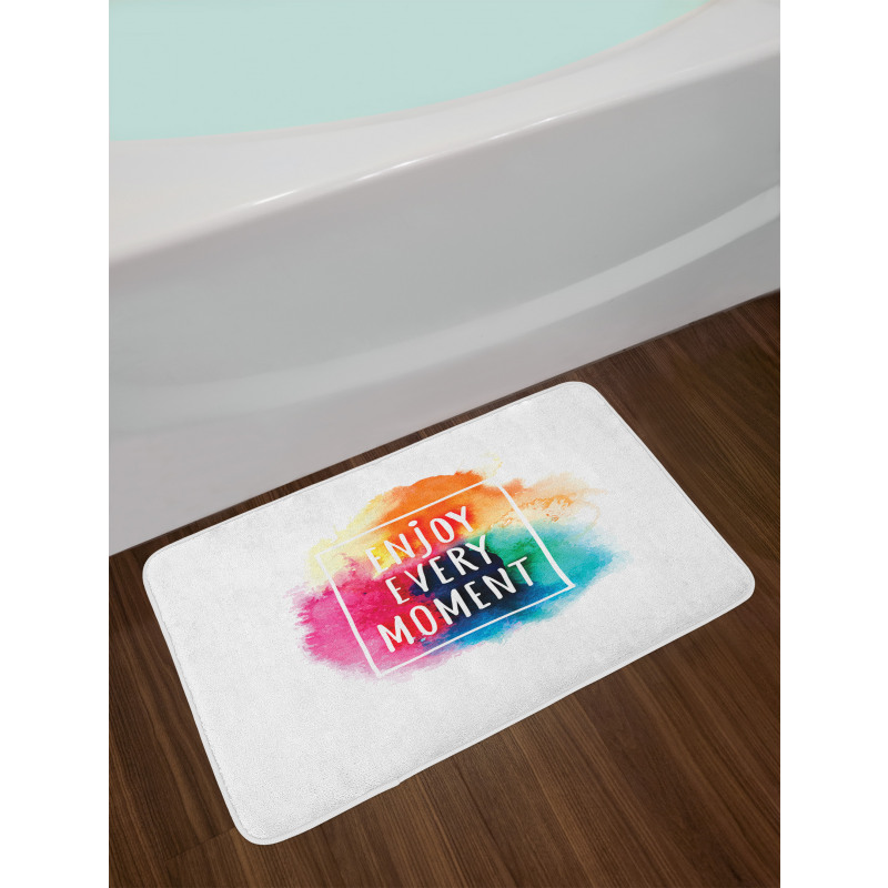 Colorful Dust Clouds Bath Mat