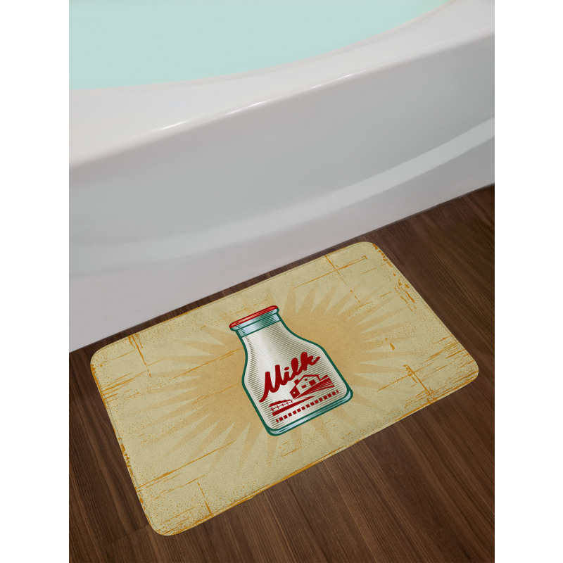Retro Milk Bottle Bath Mat