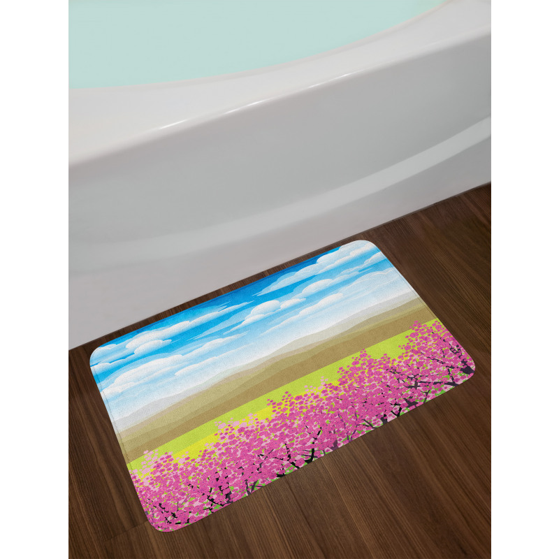 Branches with Mountain Bath Mat