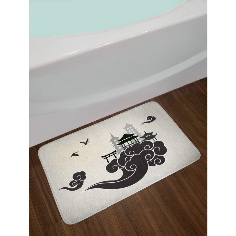 Pouff Figure and Pavilion Bath Mat