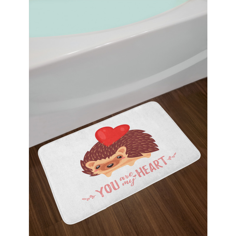 You are My Heart Words Bath Mat