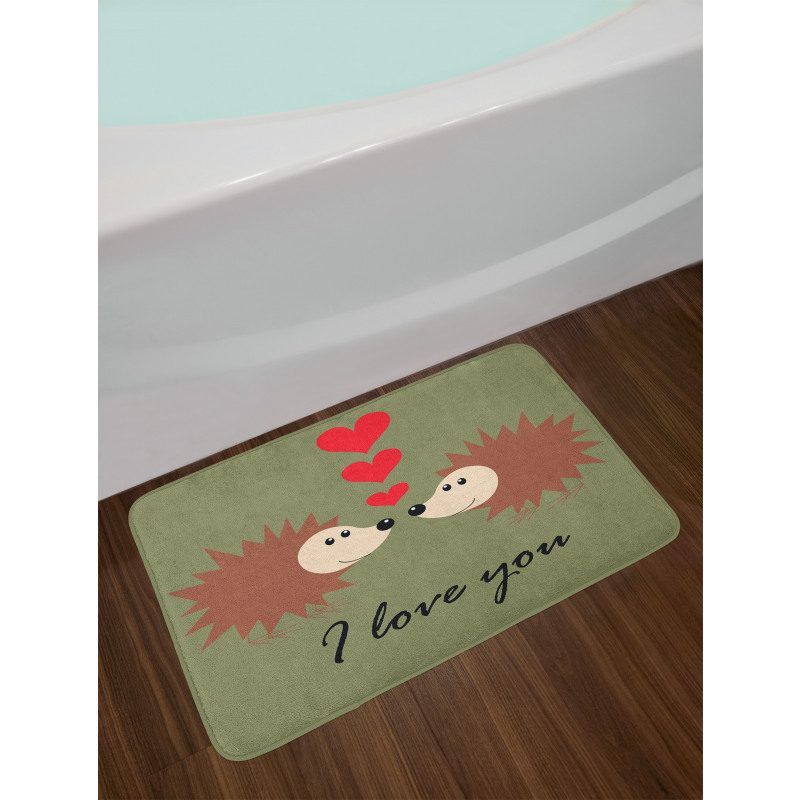 Loving Animal Couple Bath Mat