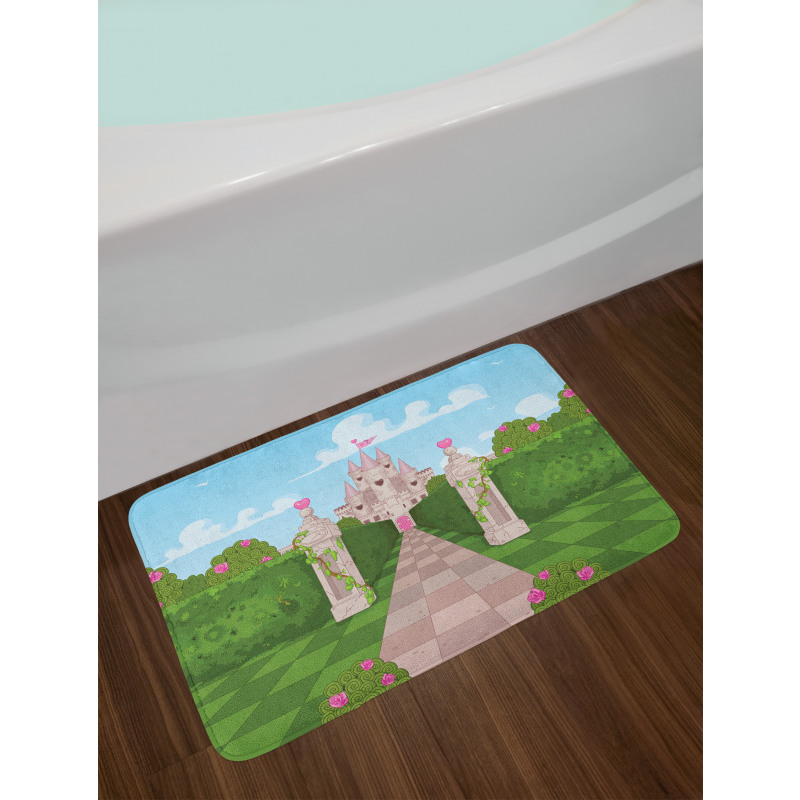 Ivy Covered Pillars Bath Mat