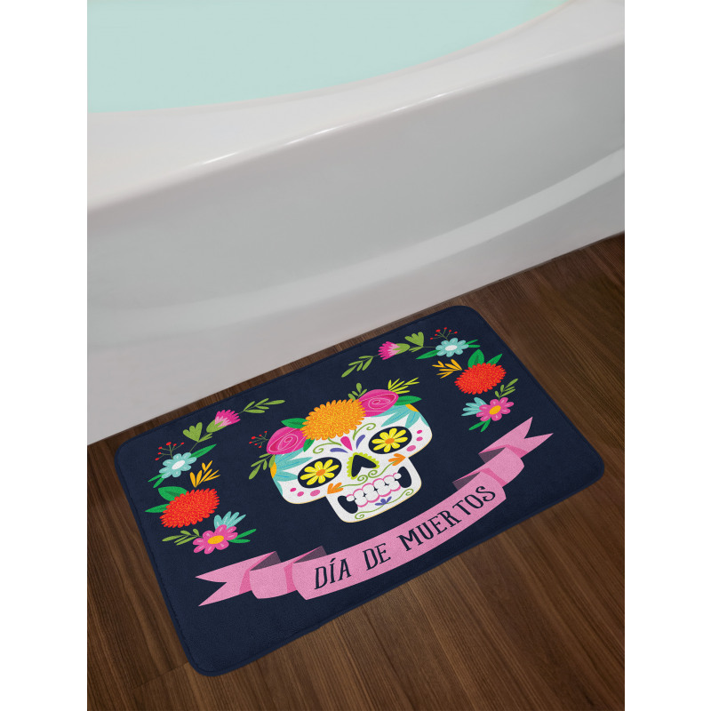 Colorful Wreath Bath Mat