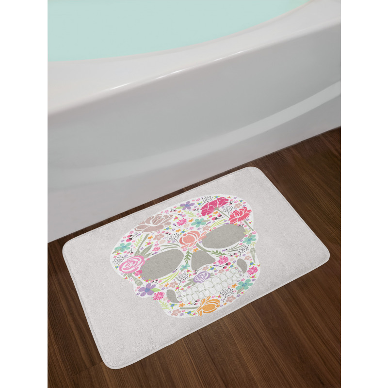 Ornamented Skull Bath Mat