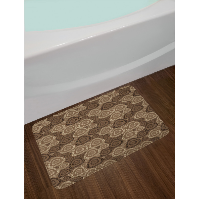 Oval Triangle Shape Bath Mat