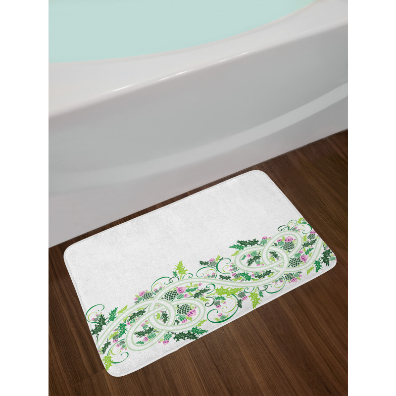 Border Style Ornament Bath Mat