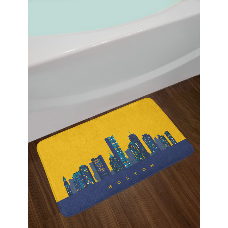 Egg Yolk Colored Sky Bath Mat