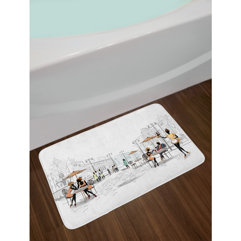 European Street Restaurant Bath Mat