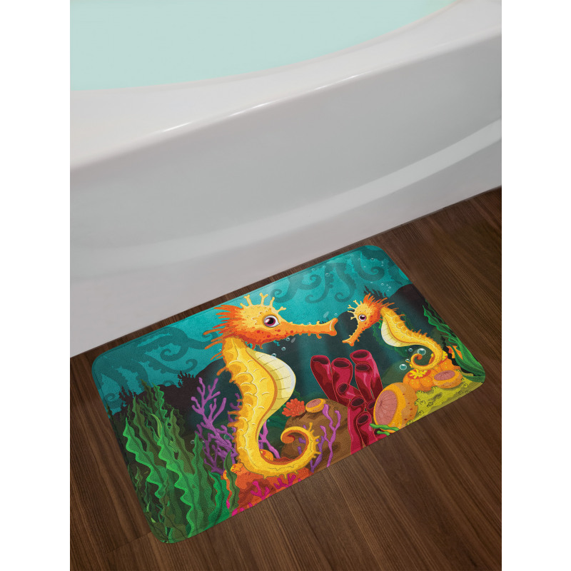 Seahorse Habitat Bath Mat