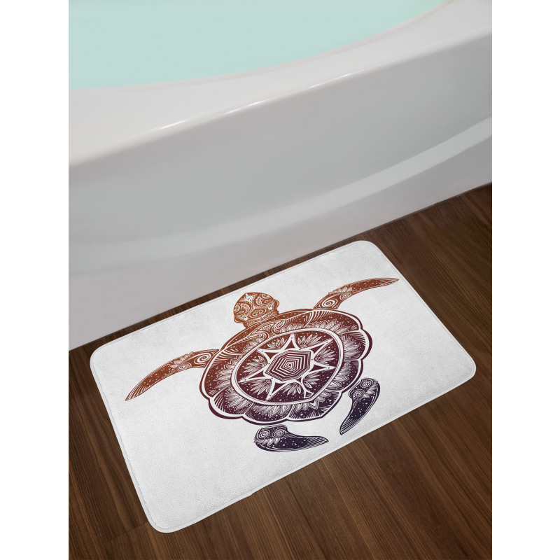 Ornate Mandala Motif Bath Mat