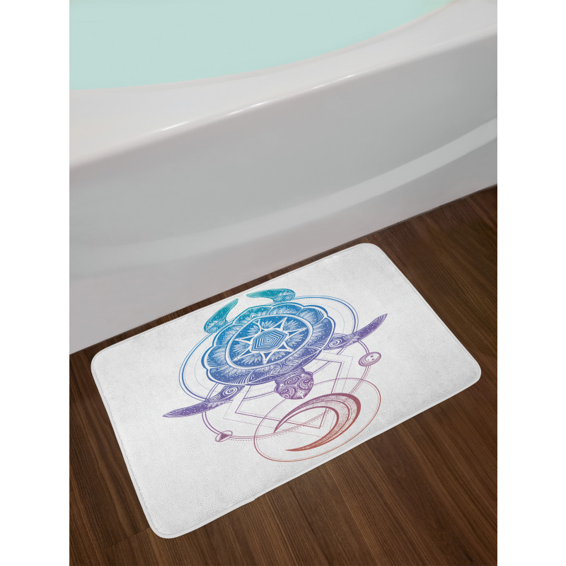 Geometry Animal Bath Mat