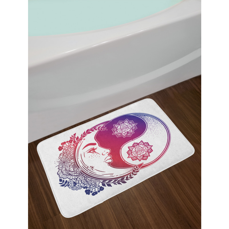 Oriental Crescent Moon Bath Mat