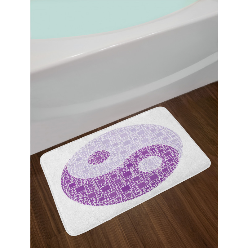 Graphic Yin Yang Tile Bath Mat