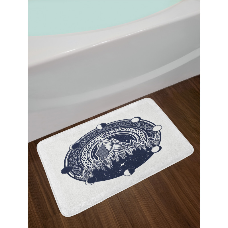 Celtic Style Hills Bath Mat