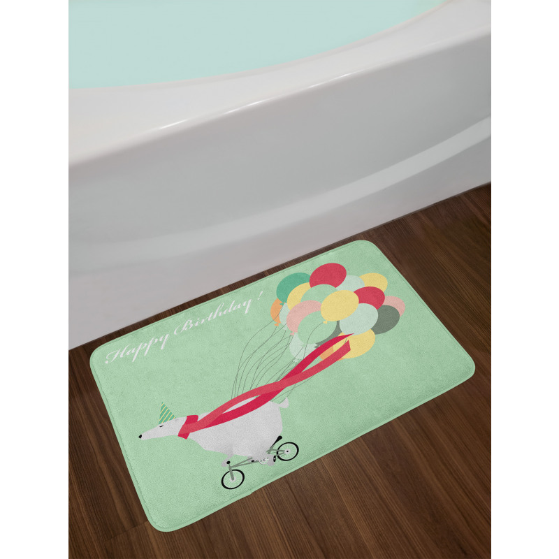 Happy Birthday Party Bath Mat