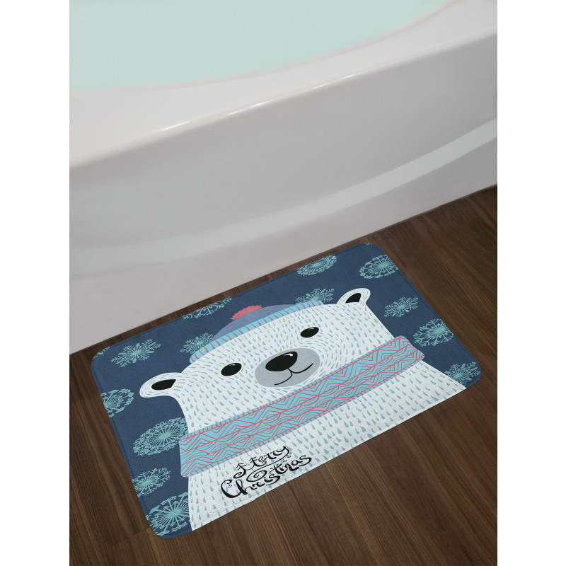 Xmas Portrait Noel Bath Mat