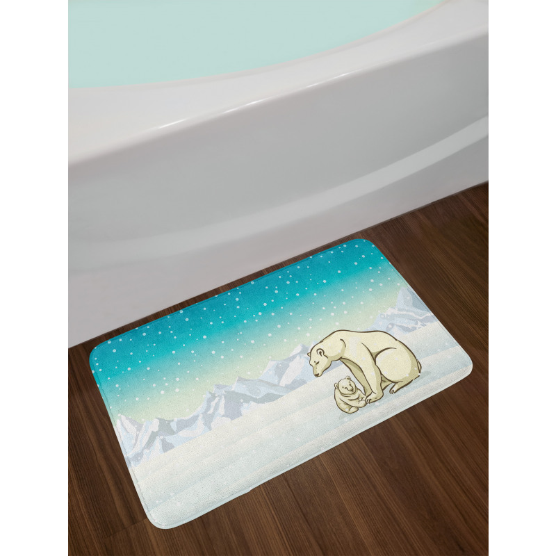 Arctic Animal Family Bath Mat