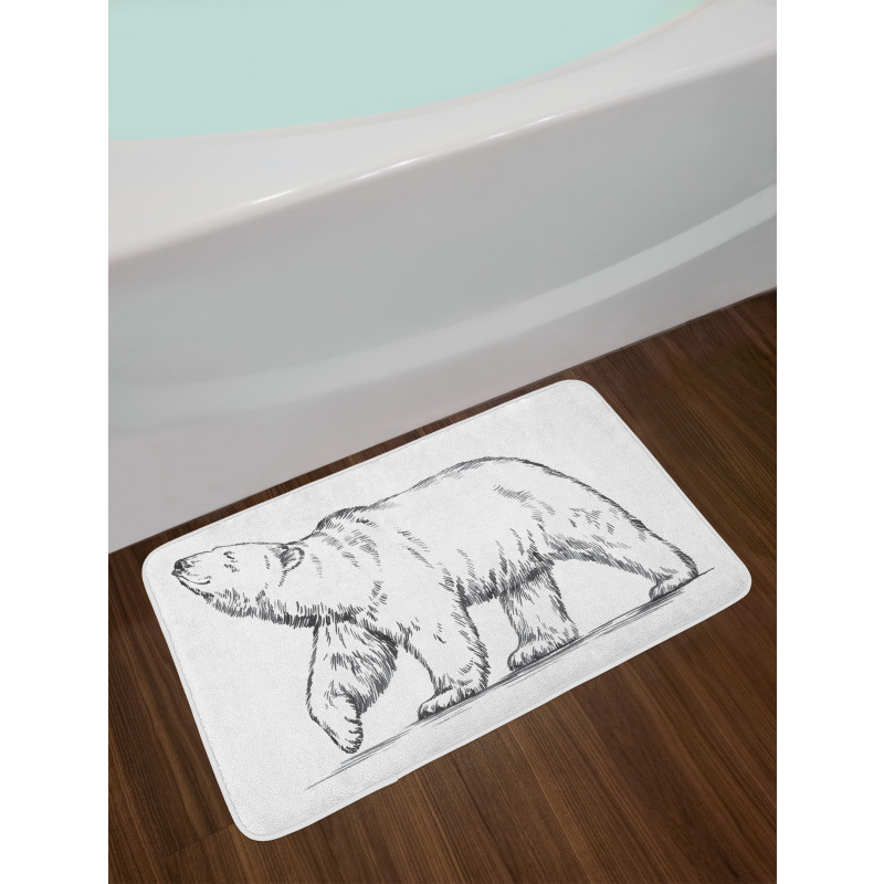 Sketch Nordic Animal Bath Mat
