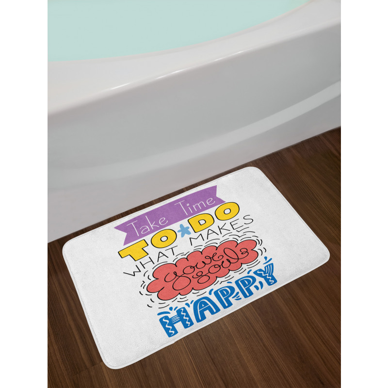 Make Your Soul Happy Bath Mat