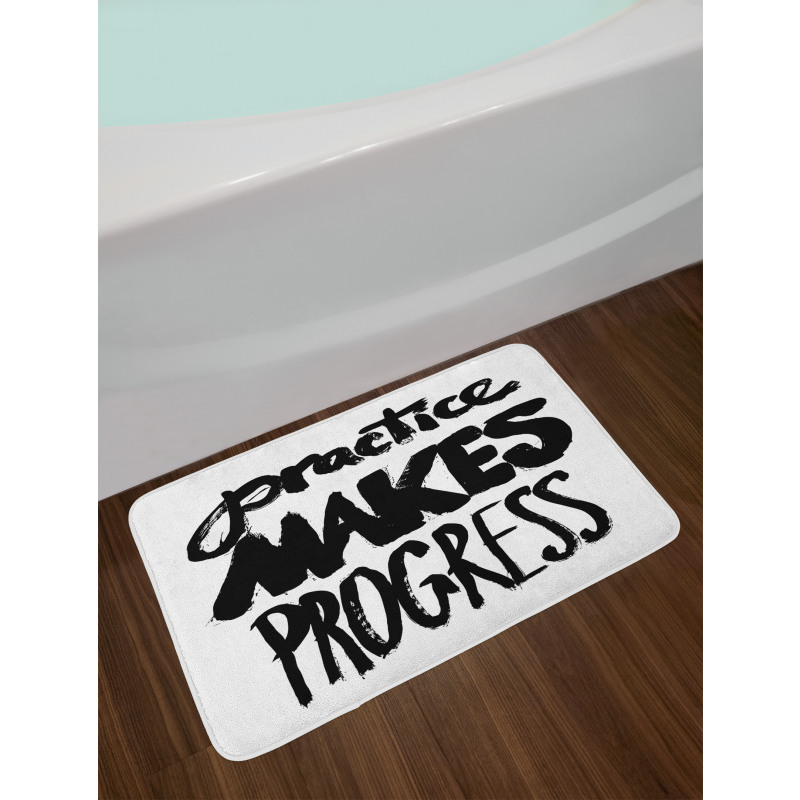 Practice Makes Progress Bath Mat