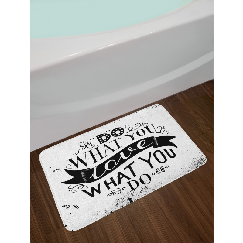 Do What You Love Success Bath Mat