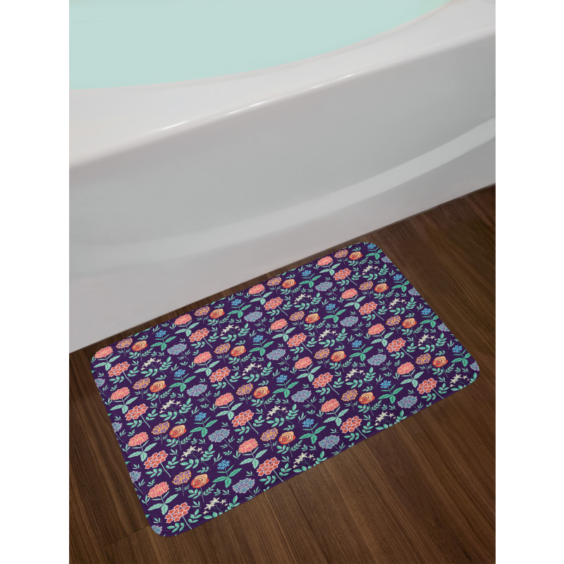 Spring Foliage Jasmines Bath Mat