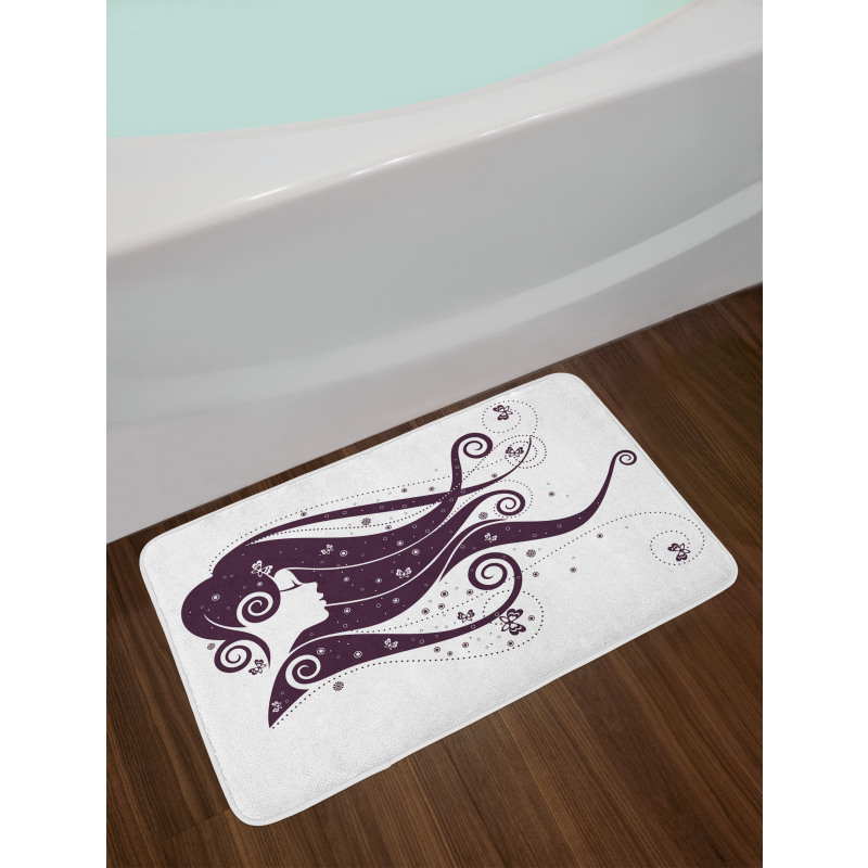 Abstract Fantasy Portrait Bath Mat