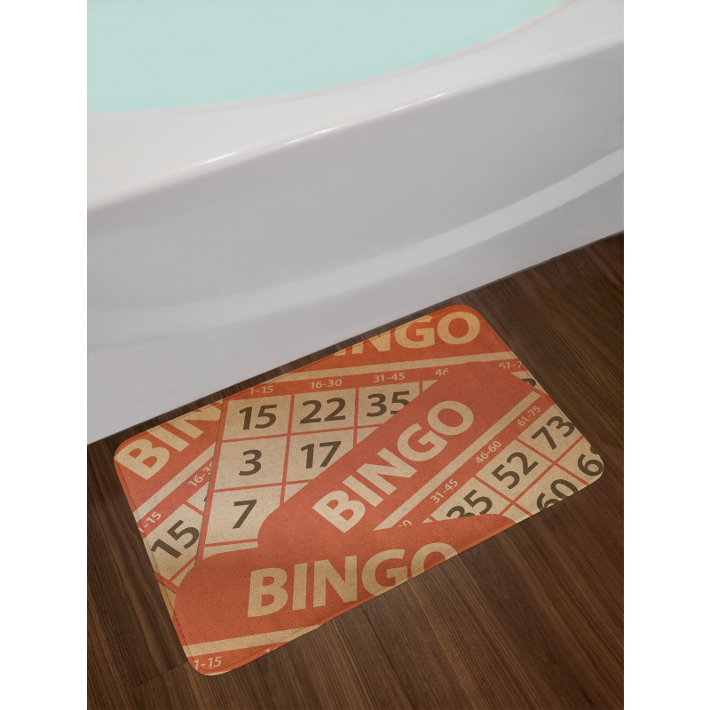 Graphic Game Cards Pile Bath Mat