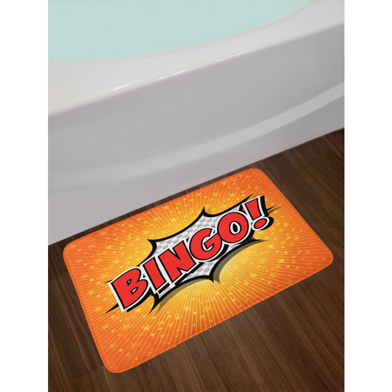 Cartoon Speech Bubble Bath Mat