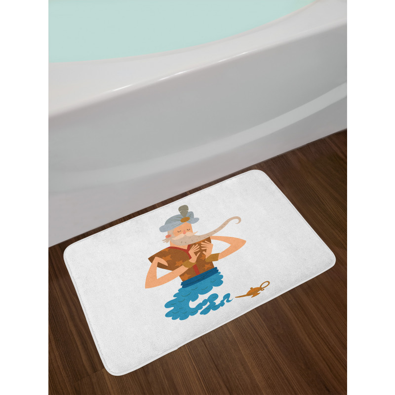 Cartoon Genie Coming Bath Mat