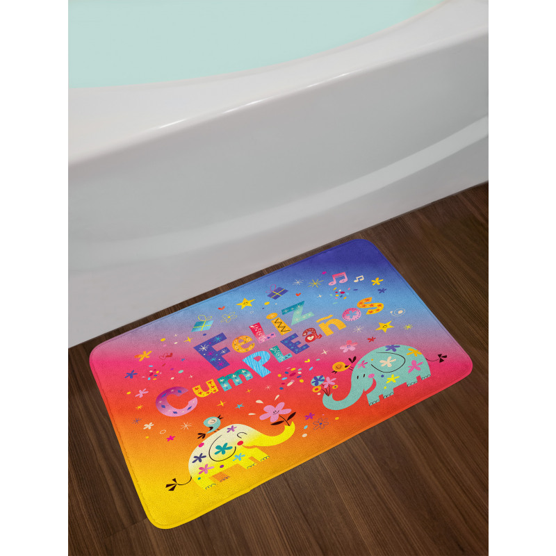 Feliz Cumpleanos Party Bath Mat