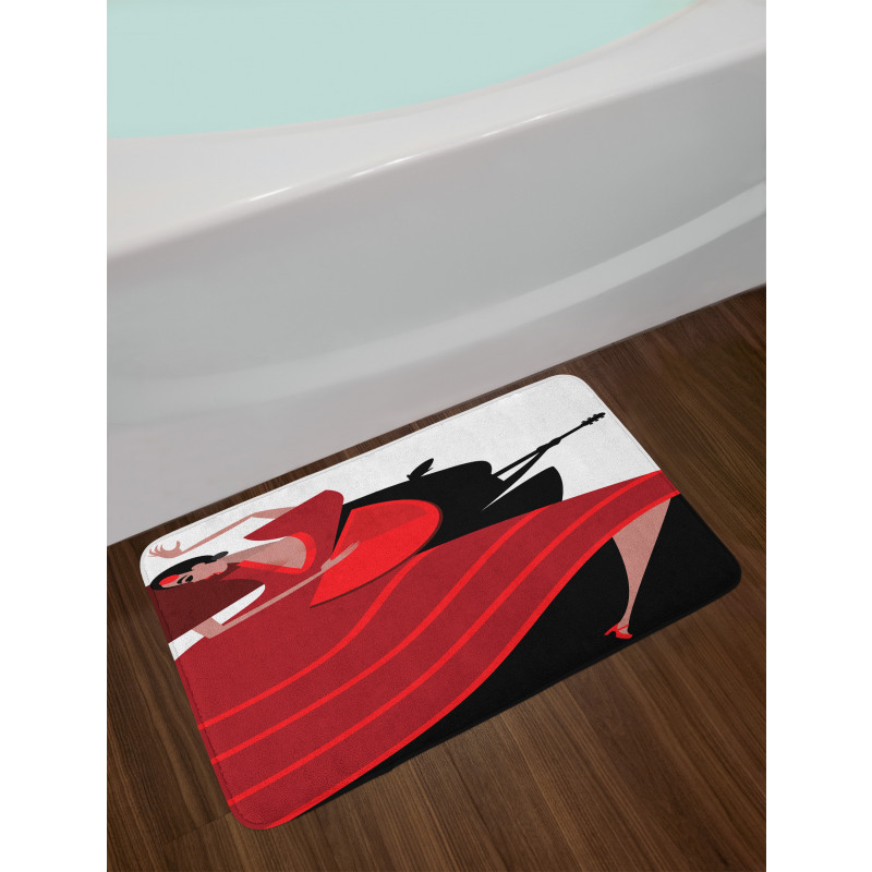 Baile Flamenco Theme Bath Mat