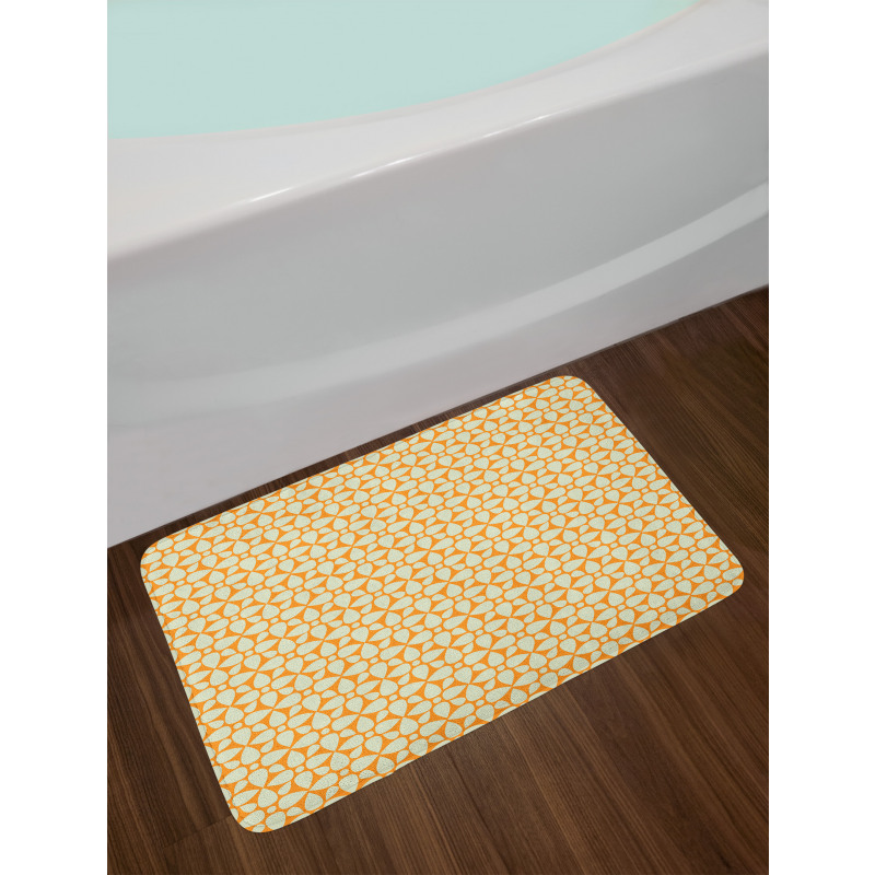 Abstract Vintage Floral Bath Mat