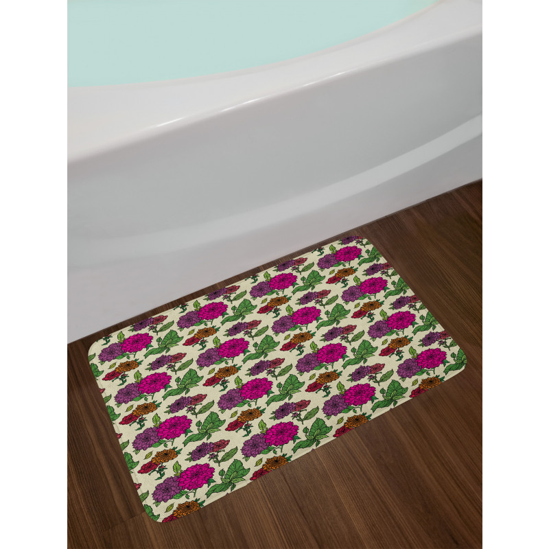 Vintage Blossoms Artwork Bath Mat