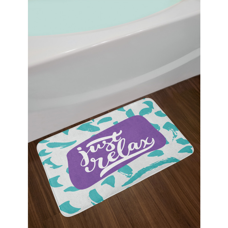 Calligraphic Message Bath Mat