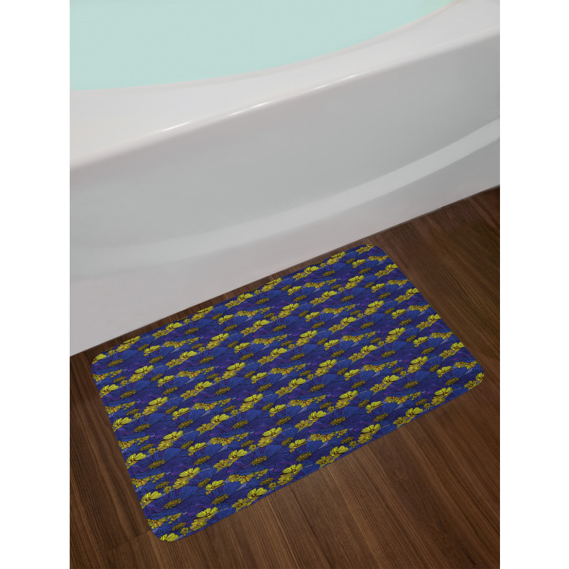 Poppies Daisies Bath Mat