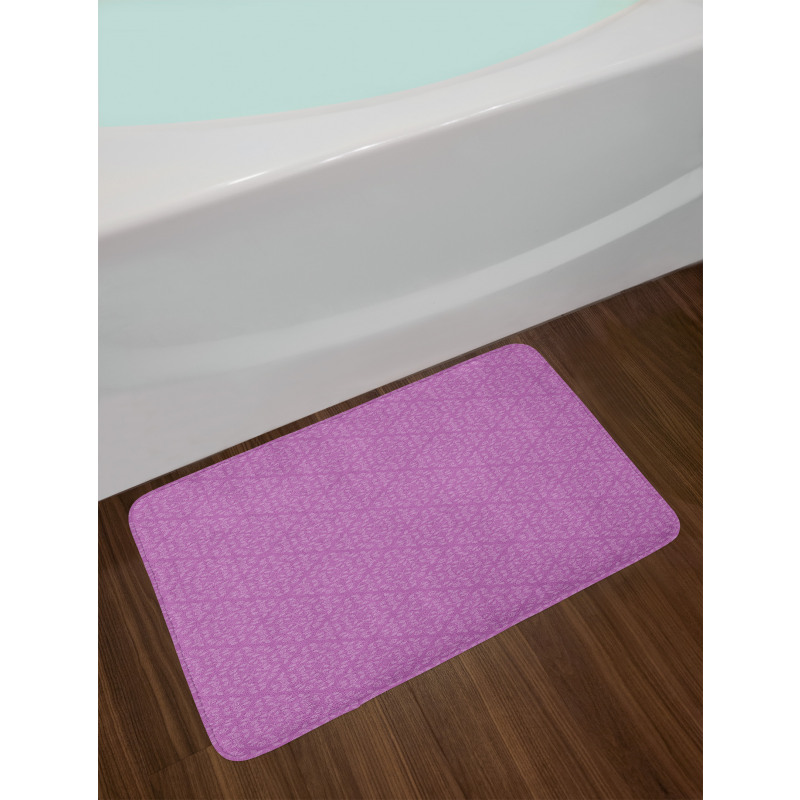 Curvy Floral Stems Bath Mat