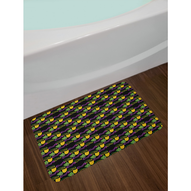 Masquerade Pattern Bath Mat