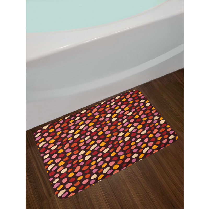 Deformed Spot Shapes Bath Mat