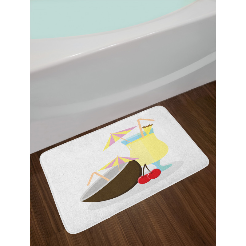 Pina Colada Cocktail Bath Mat