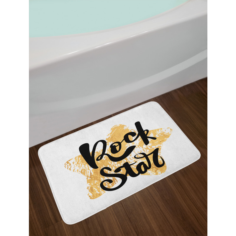 Rock Star Words Bath Mat