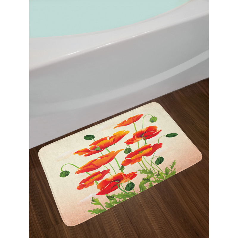 Flower Bouquet Arrangement Bath Mat