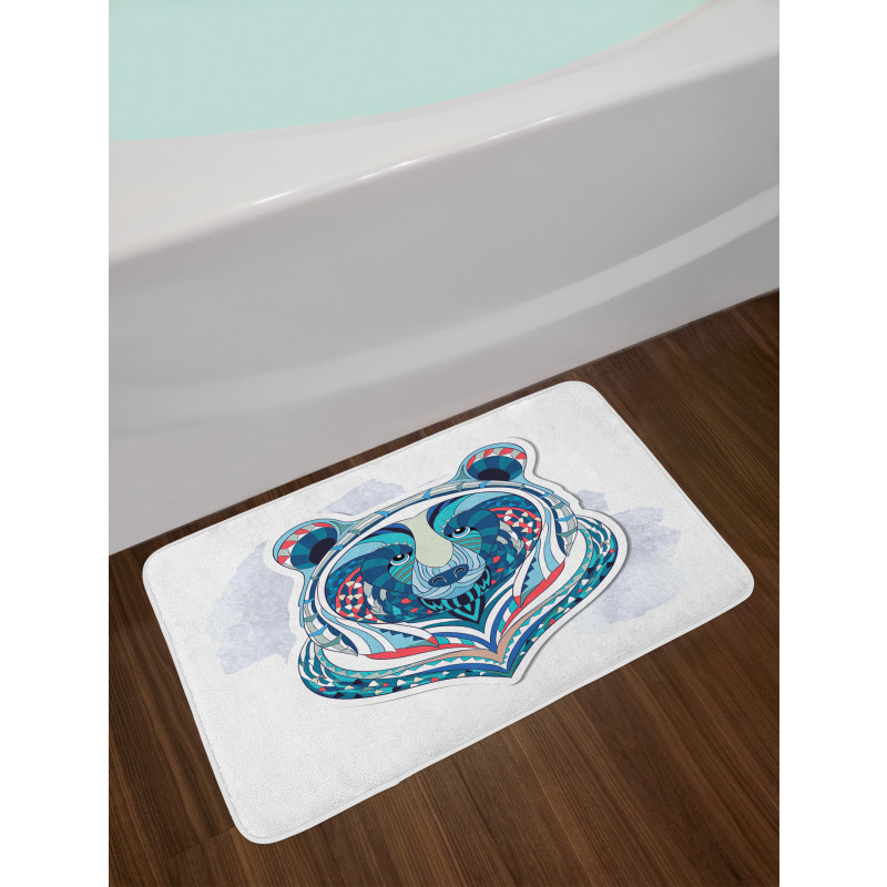 Ornamental Face Bath Mat