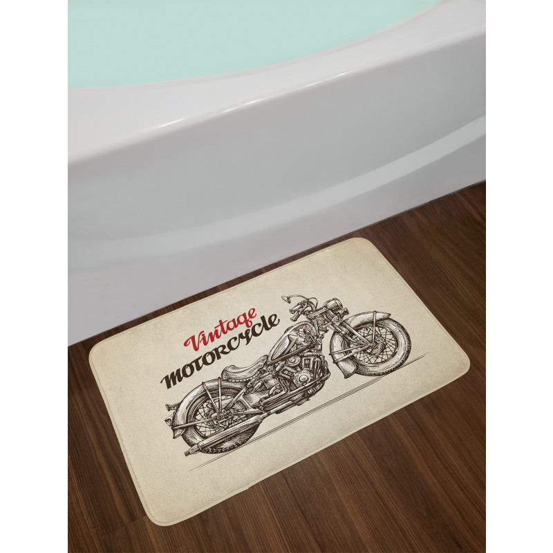 Chopper Style Bike Bath Mat